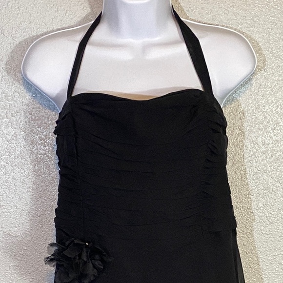 VNTG Maggy London 100% Silk Strapless Black Dress - Picture 3 of 8